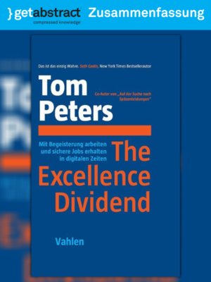 cover image of The Excellence Dividend (Zusammenfassung)